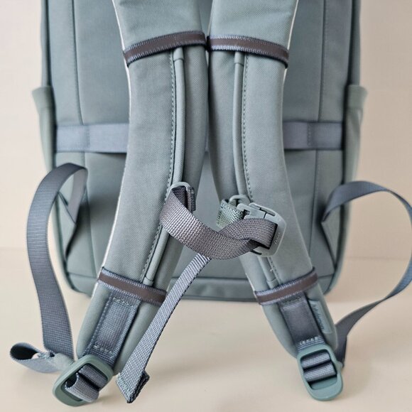 NWT LULULEMON CRBU Crater Blue Double Zip Tech Canvas Backpack OS - Picture 7 of 16